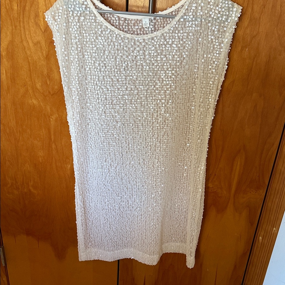 Sequined Maceys cover up new so fun med with stretch